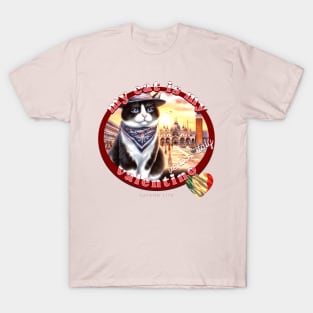 My Italian Valentine Cat Tuxedo Life 5DT T-Shirt